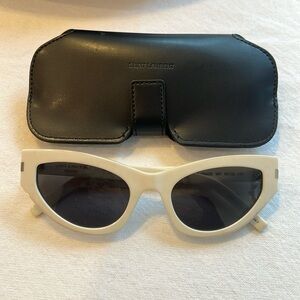 Saint Laurent White Sunglasses